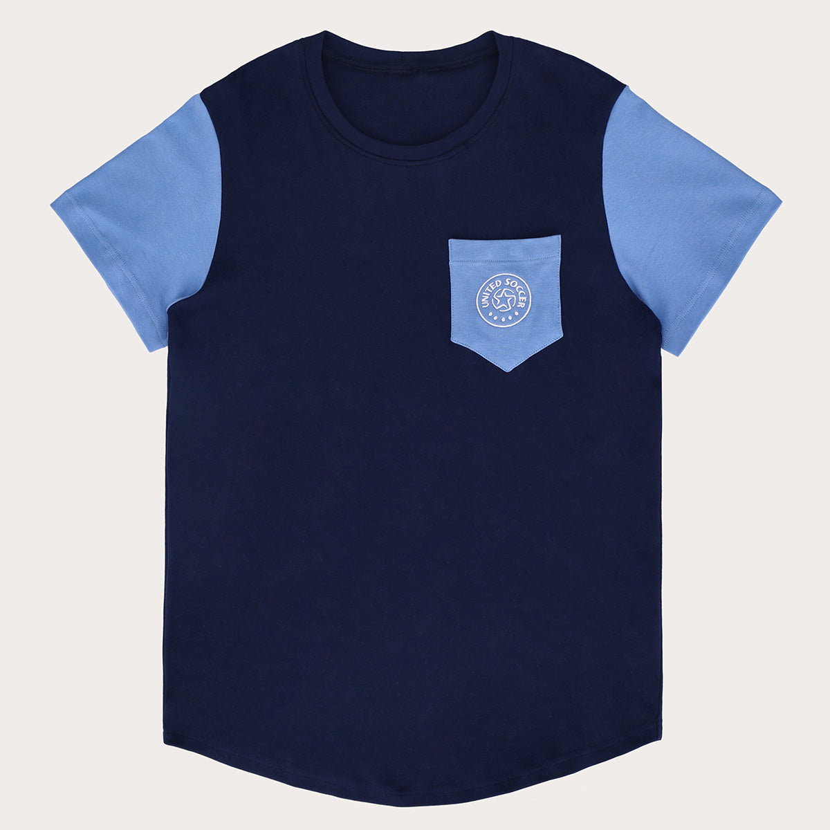 Navy and Blue United Soccer Pocket Tee