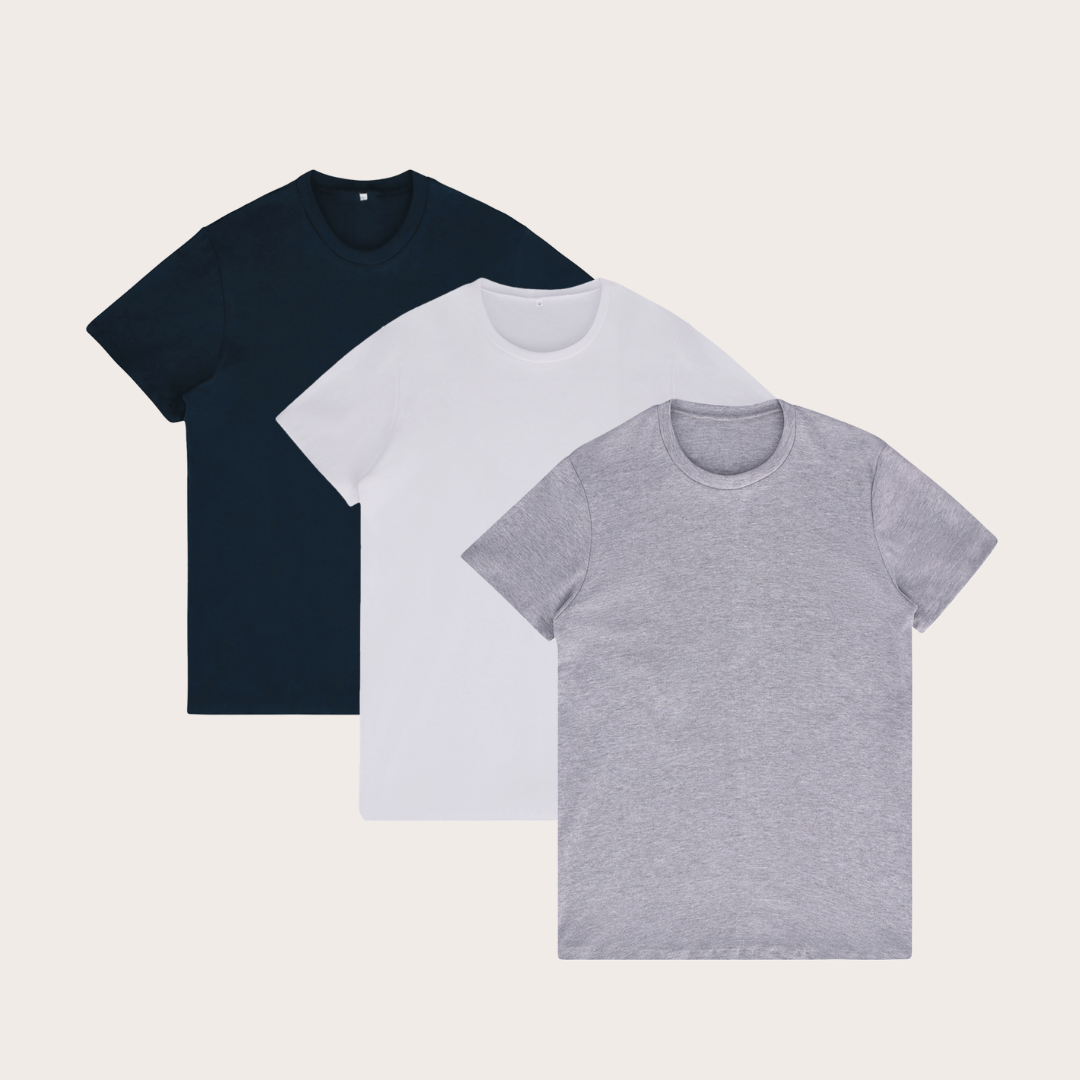 White, Grey, Navy Blue