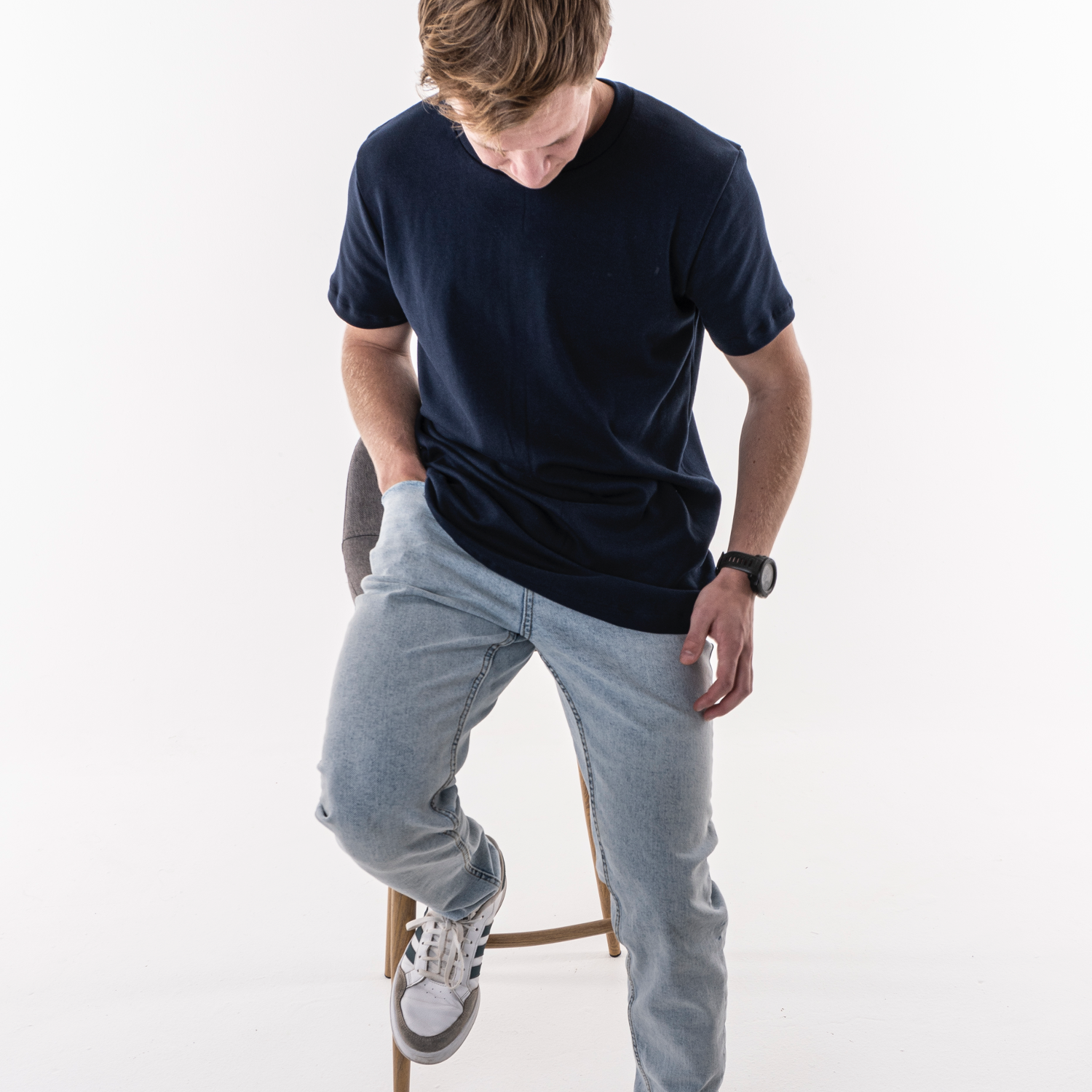 Navy Plain Tee